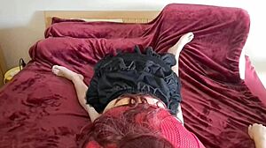 Cute teen teacher in costume gives uncensored blowjob that makes my dick hard