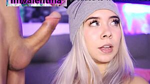 Blonde bombshell Valentina craving daily orgy with cum all over