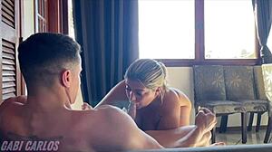 Did you see the housewife's big ass in lingerie with her roommate?