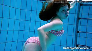 sexy girl flashin’ her awesome young body underwater, oops forgot my bikini