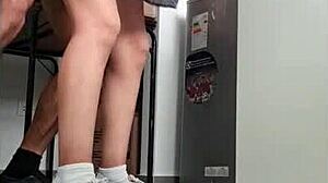 Nataly Got Fucked In Kitchen By Voyeur