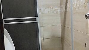 Behind the scenes, my landlady charges me rent in this hot roleplay?