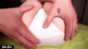 Petite 18+ Tight Pussy Pumped Cum Ripped Panties