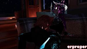 vrchat domimommy dates her novice cub in anime game