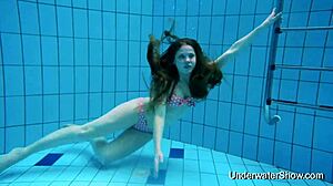 sexy girl flashin’ her awesome young body underwater, oops forgot my bikini