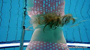 sexy girl flashin’ her awesome young body underwater, oops forgot my bikini