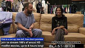 Behind the scenes, Yesenia Yousos moans as her vagina gets spread and blasted with cum in POV