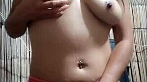 Watch my stepsister flash her sublime tits and get dominated in rough homemade sex!