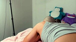 does sexy teen in pink thong scream during creampie?