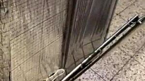 I pissed and wanked a bit at the DIY store.