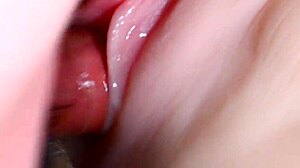 She's got lube in her vagina for double penetration!