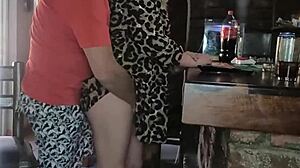 Rough doggystyle fuck with moaning and cum on big ass