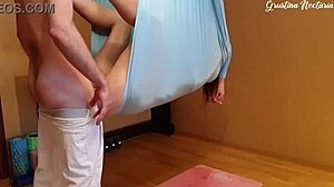 Athletic Yoga Instructor Fucked Hard in Hammock During POV Workout