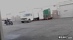 Wankz - Naughty Teen Brunette Bangs Her Mechanic Hard