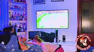 Stepsister Stop Playing PS5 And Fuck Me Non-Stop! 😏