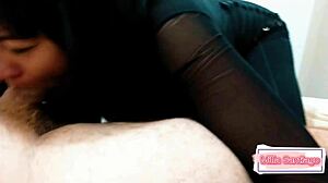 Asian Teen Webcam Secretly Sucks Husband Before Work