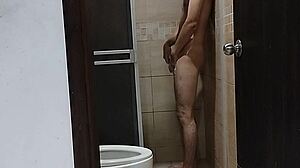 Behind the scenes, my landlady charges me rent in this hot roleplay?