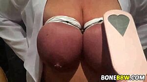 Bound BBW with Big Tits Faces Rough Punishment in Tight Ropes