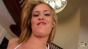 Big ass blonde masters deepthroating huge cock with passion