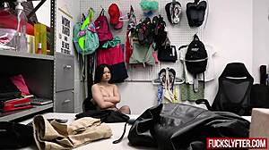Suspected thief lulu chu fucked into the backroom fucking teen petite shy at work casting hardcore pornstar sex