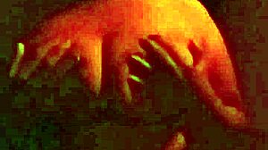 Ebony milf stepmom bent over in red room, riding cock passionately