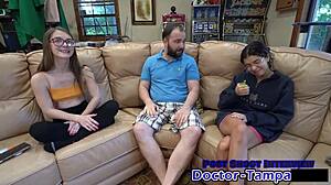 Dr tampa sounds mira monroes urethra with gloves, spreading shaved pussy and tits in latex