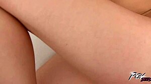 Watch the Blonde Cutie's First Rough Missionary Fuck Ending with Cum on Her Belly