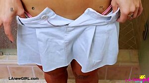 Hey, have you seen this mesmerizing blonde model in the shower?