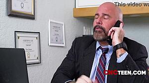 Principal Interacts With Student Allie Addison During Freeuse