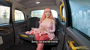 fake taxi - pink haired wonder fucker gets her pussy creampied in reality doggystyle british cum missionary big cock babe european creampie cumshot