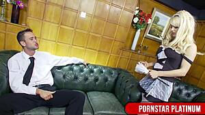 Sexy Maid Lou Lou Adores Kai Taylor's Monster Cock