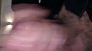 Kinky Masseuse Flashes Feet and Ass While Dirty Talking to Old Client