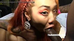 Ebony threesome with BBC