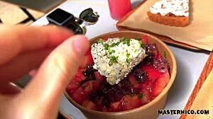 Tight teen ass fucked by huge cock on holiday?