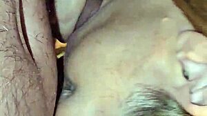 Creampie with pregnant wife gaping and oozing cum