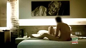 Spy cam catches cuckold wife unaware while husband watches audio