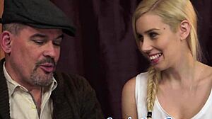 Busty amateur teen gets doggystyled by grandpa, wow!