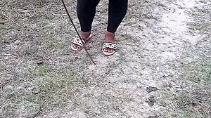 I fucked the pretty girl lost in the bush with huge tits!