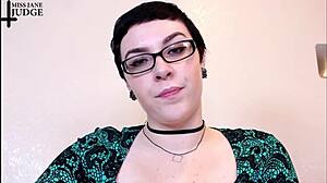 Dinner Party Femdom Retainer Bitch Gives Close-Up Jerk Instructions