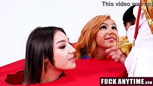 Unbelievable! This teen and milf 4some is worthy of TV with hardcore fucking anytime!