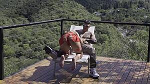 My Wife Stuns in Red Hot Lingerie Outdoors, Dare to Watch?