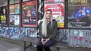 Natural teen 18+ gives BLOWJOB in POV, gets TWAT REAMED