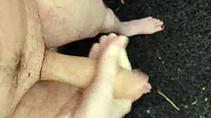 Risky Masturbating Outside At Midday