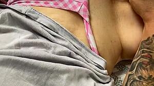 Stepsister MASTURBATES before I SEE her pulsating pussy