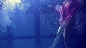 Lilia Mihalkova and Natalia Kupalka Engage in Underwater Lesbian Activities in the Pool