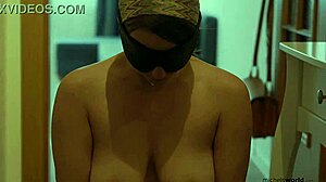 Submissive Business Woman Flashes See-Through Lingerie in Public