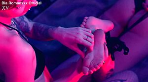 Tiny Foot Worship with Tickling Domination over Latina