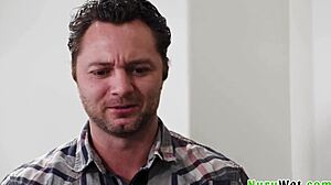 Sensual hot teen 18+ masseuse pours nuru gel on herself and her client being fully naked brad sterling xxlayna marie