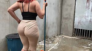 hired this maid and damn, her outfit and huge butt drove me crazy