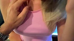 Sexy Alice Deepthroats Huge Cock In Kitchen!